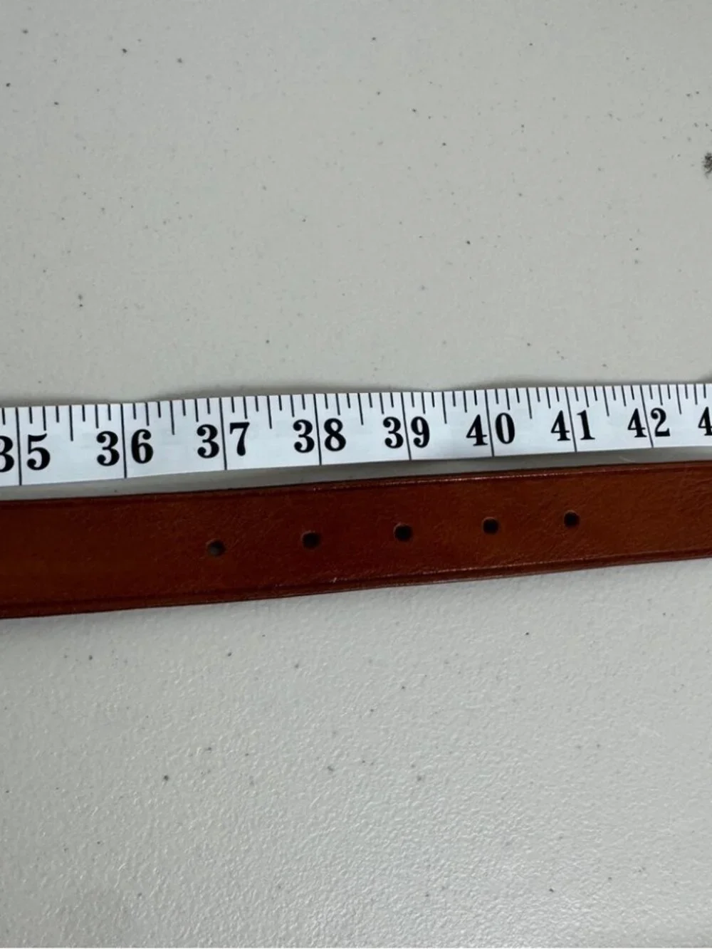 Swedish Leather Belt Brown Genuine Leather Silver Buckle Classic
